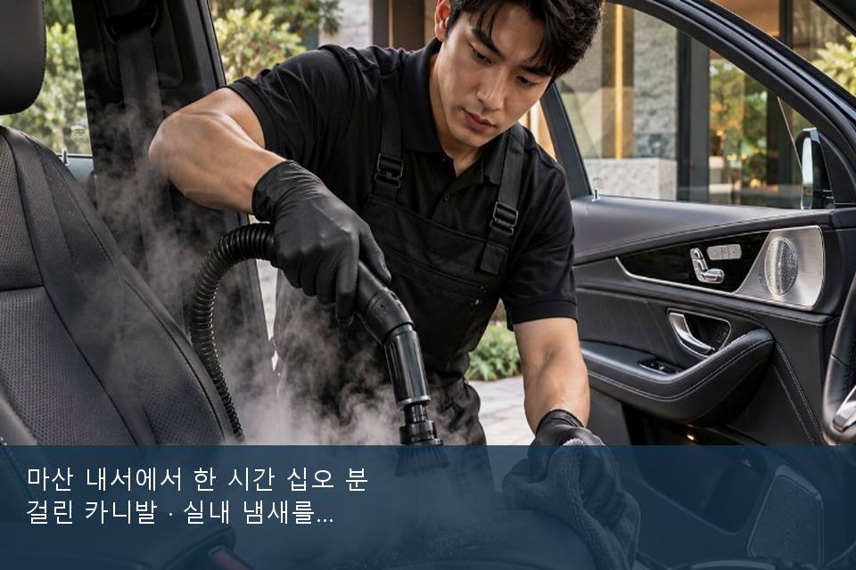 마산 내서에서 한 시간 십오 분 걸린 카니발 · 실내 냄새를 연 기록